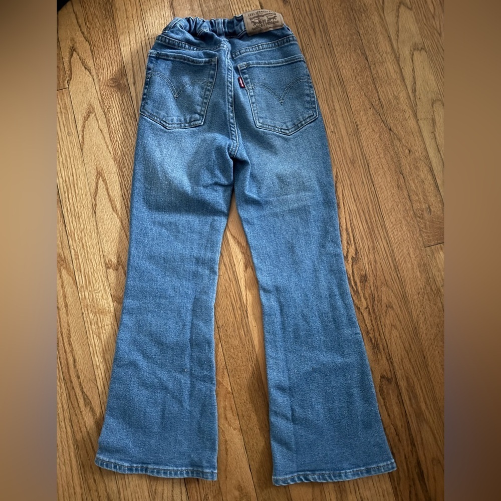 Levi's Girls’ High Rise Crop Flare Jeans sz 8 - Picture 7 of 8